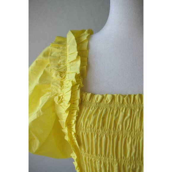 *NEW* Yellow Smocked Puff Sleeve Top by Endless Rose - Picture 4 of 6